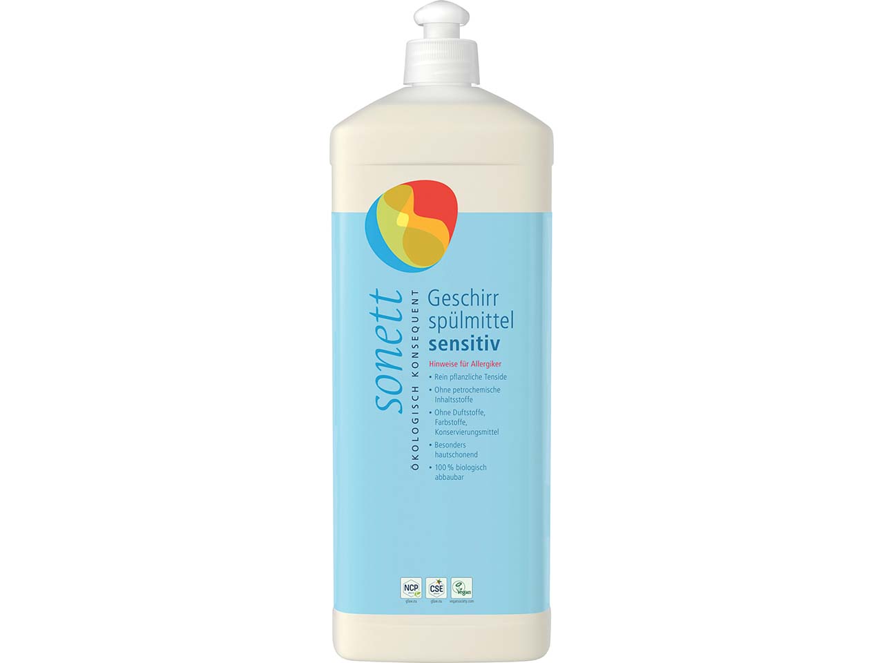 Sonett Geschirrspülmittel "Sensitiv", 1 l