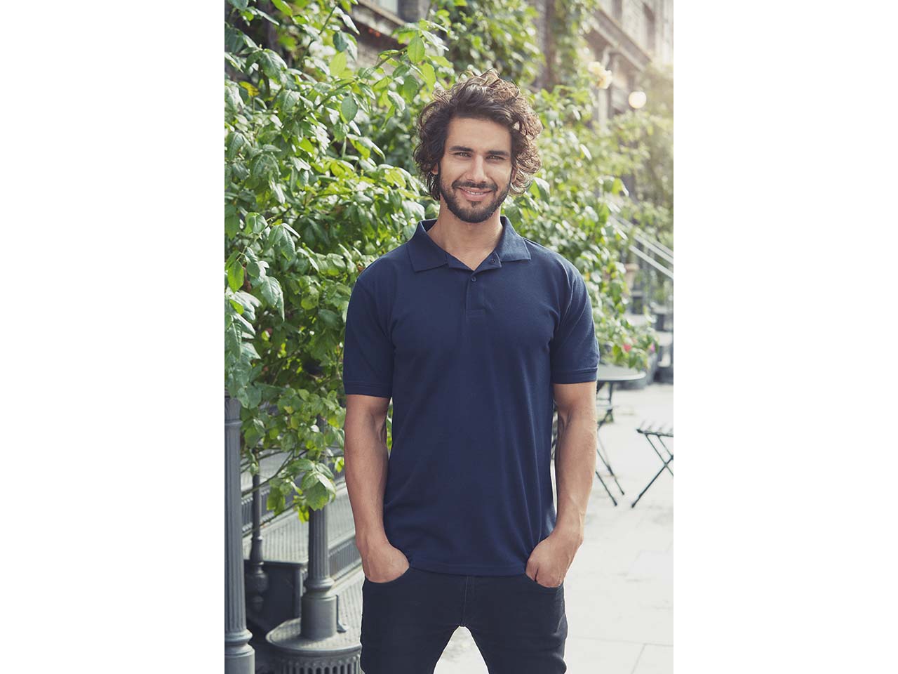 Neutral Bio-Herren-Poloshirt, 235 g/m² dunkelblau, Gr. L