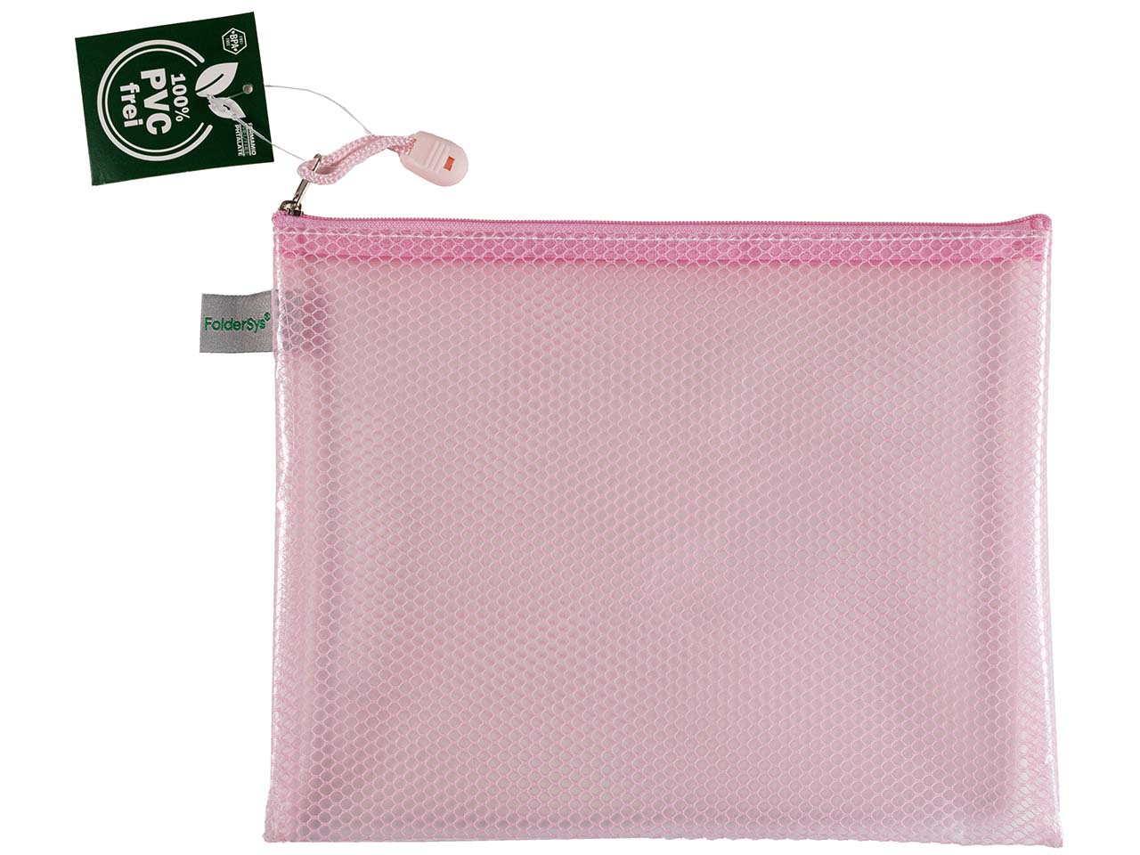 FolderSys Kleinkram-Beutel "Candy Bag" mit RV, DIN A5, EVA, pastell rosé transparent