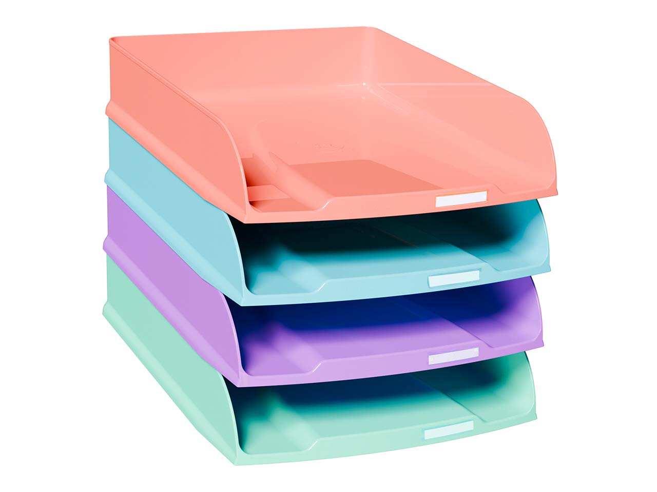 4 Exacompta Briefablagen Combo Styli "Candy Tidy", DIN A4+, sortiert