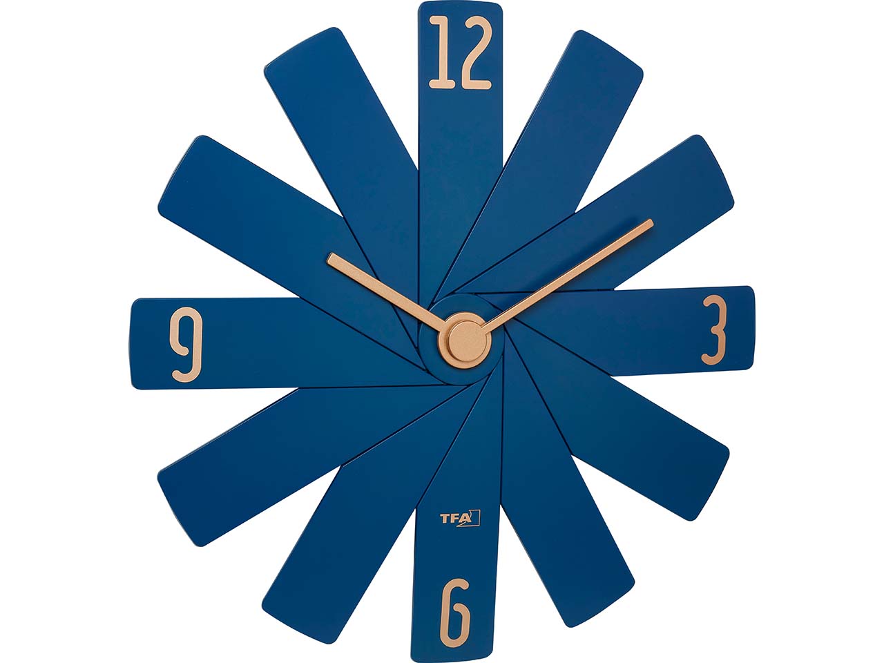 Design-Wanduhr "Clock in the Box" zum Zusammenstecken, blau