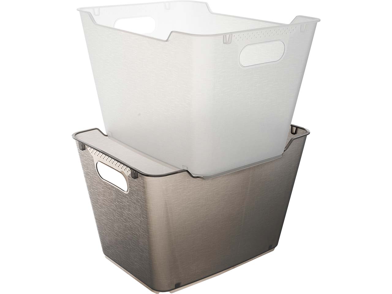 keeeper Aufbewahrungsbox "Lotta" 40 x 28 x 25 cm, 20 l, grau