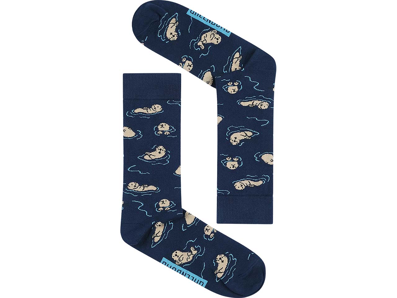 GREENBOMB Bio-Socken 'Playing Otter', dunkelblau mix, Gr. 37/40