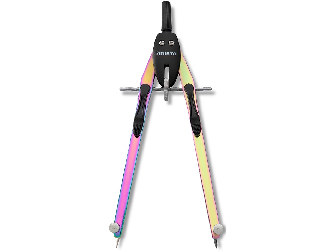 ARISTO Schnellverstellzirkel "Neochrome" mit Glanzeffekt, im robusten Etui