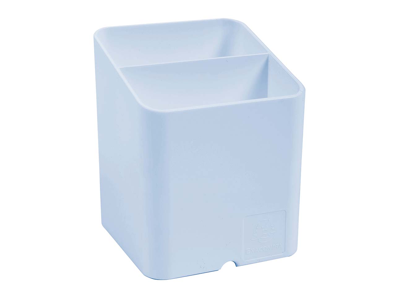 10 Exacompta Stifteköcher Pen Cube "Aquarel", 2 Fächer, pastellblau