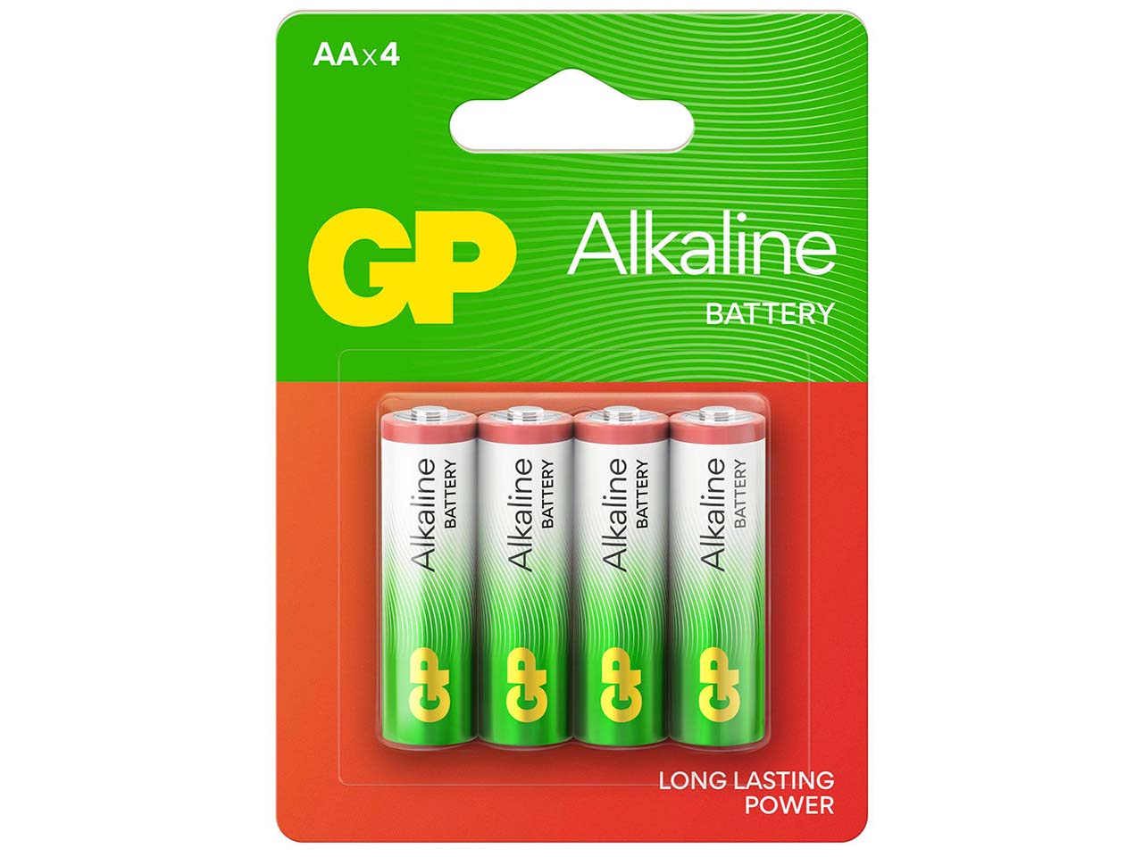 4er-Pack GP Battery Alkaline Batterie "Long Lasting Power" AA 1,5 V