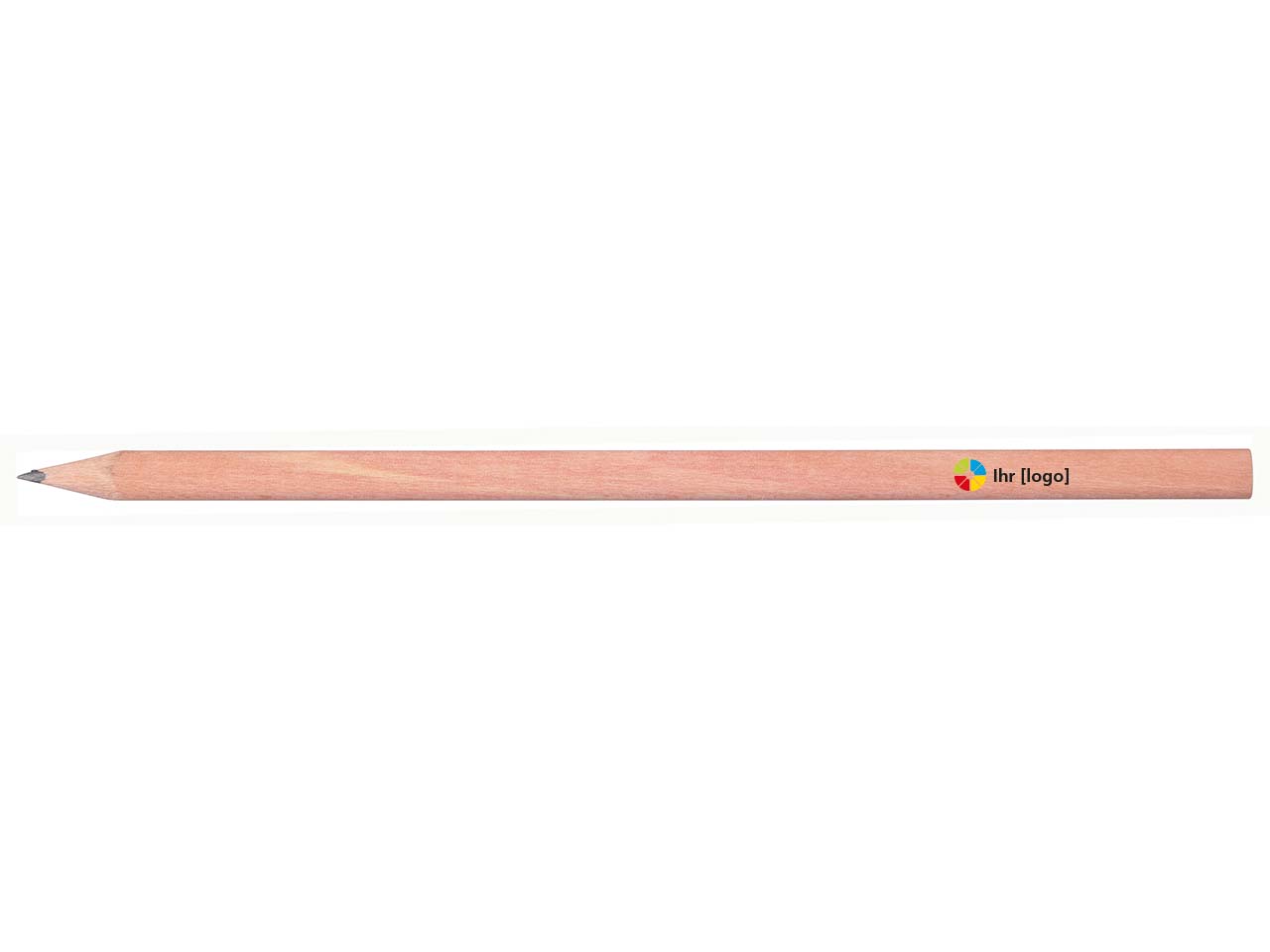 FSC-zertifizierter Bleistift 3-eckig 17,5 cm, natur aus Lindenholz