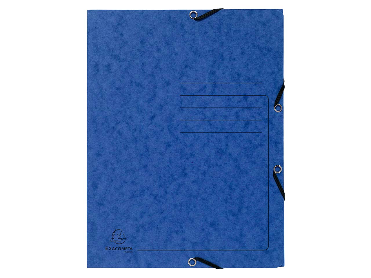 24 Exacompta Sammelmappen, Colorspan-Karton, 355 g/m², DIN A4, 3 Klappen, sortiert