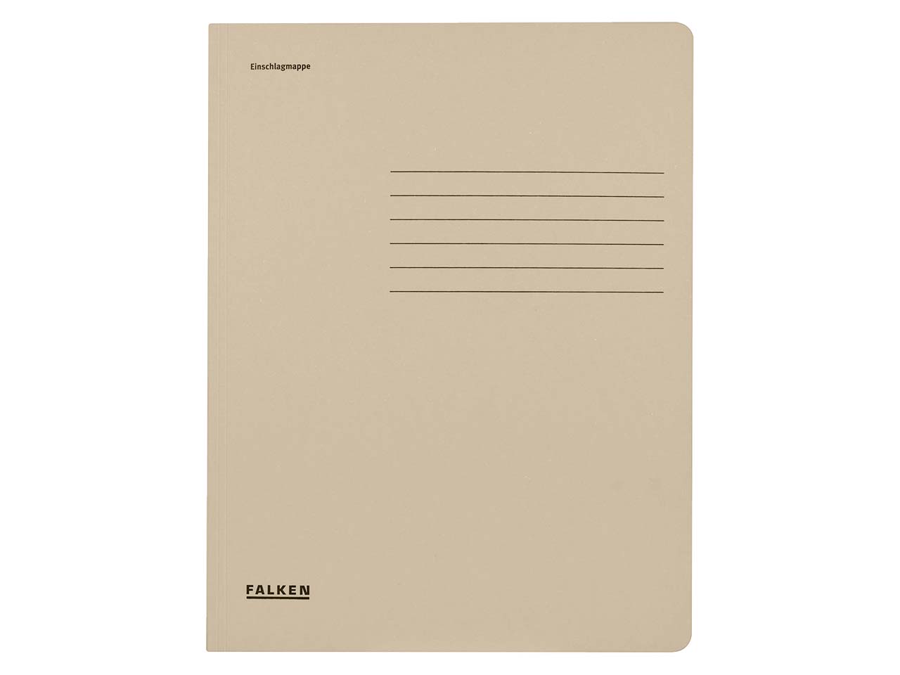 Falken Einschlagmappe mit 3 Klappen 320g/m² grau