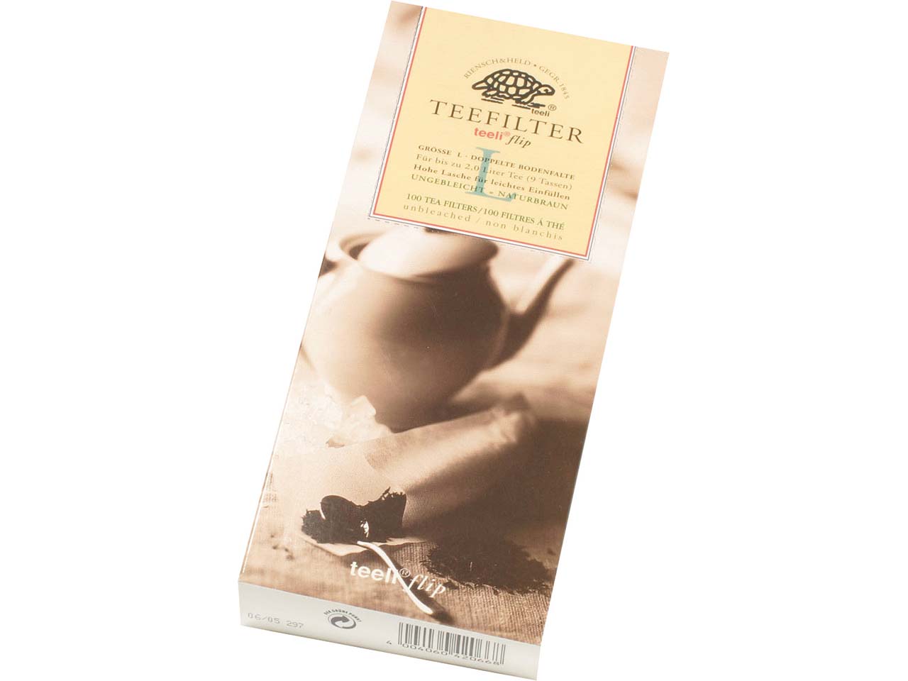 teeli-flip Teefilter L 100 Stück ungebleicht