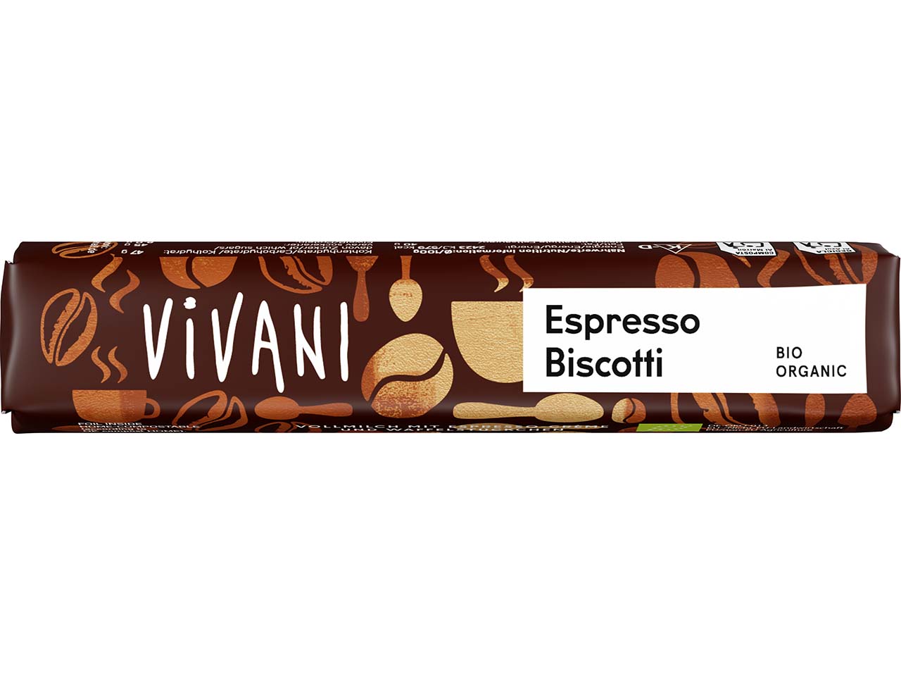 VIVANI Bio-Schokoriegel "Espresso Biscotti", 40 g