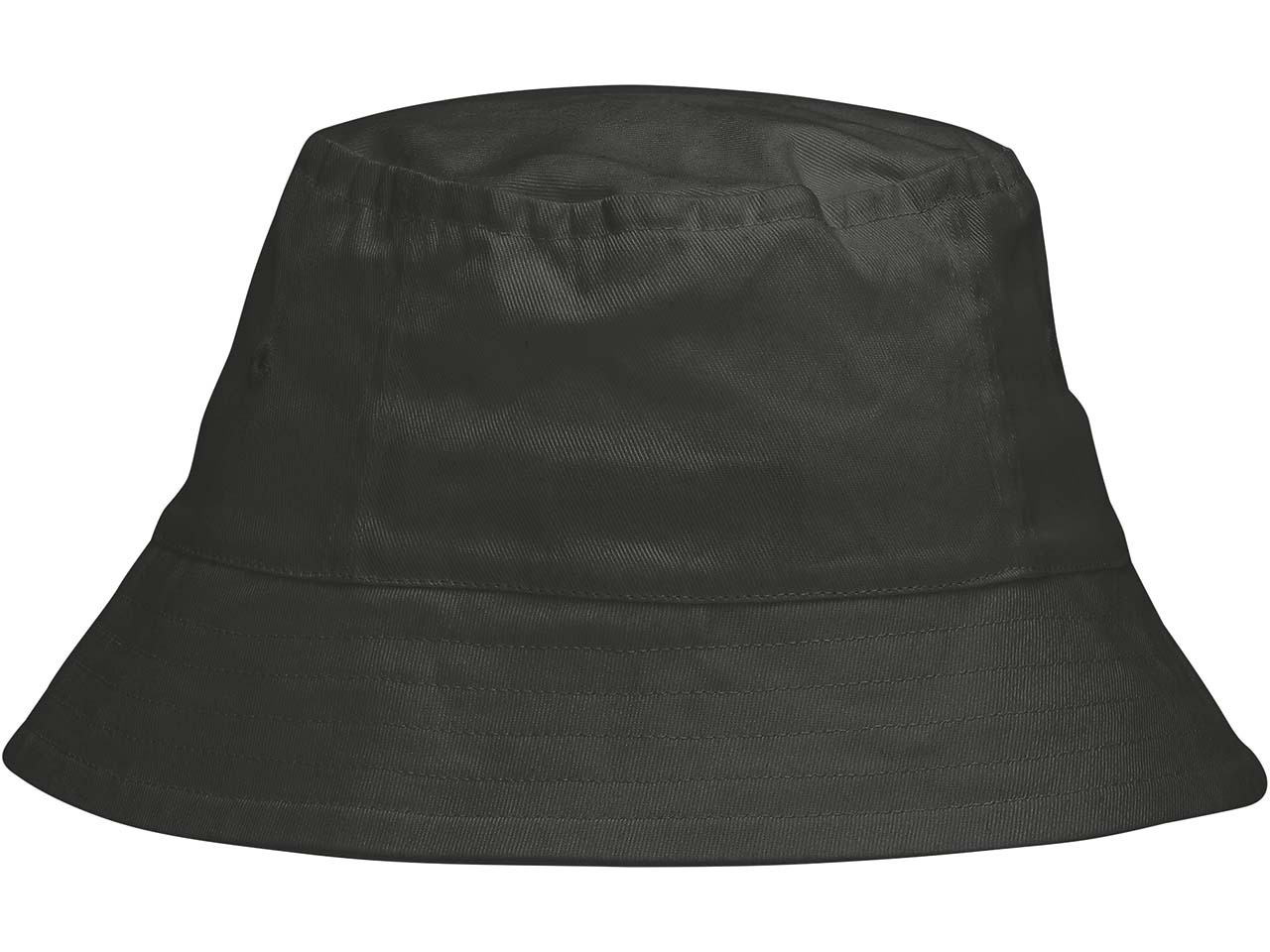 Neutral Bio-Bucket Hat aus Baumwoll-Twill, charcoal, Gr. M/L