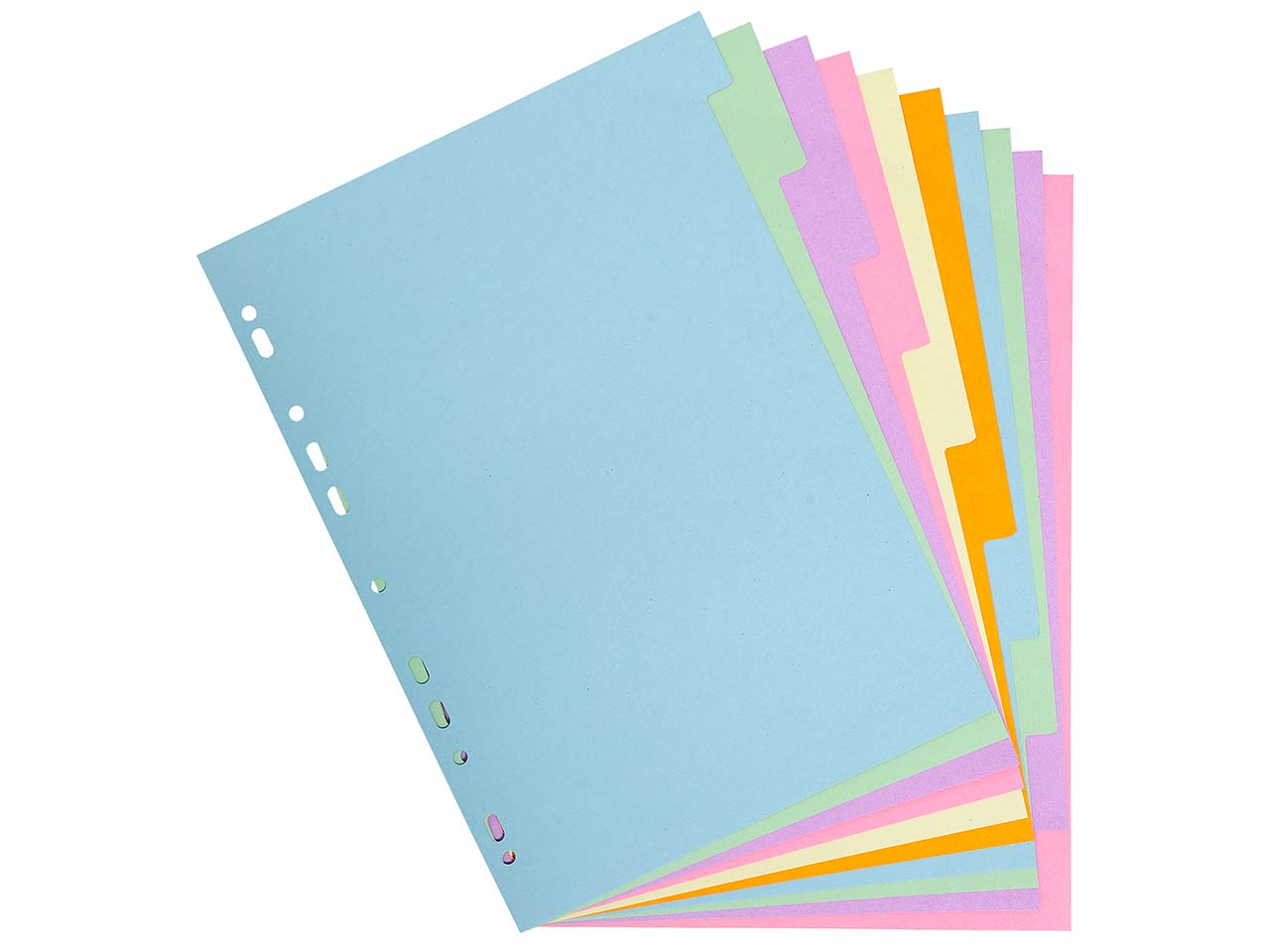 25 Exacompta Register "Forever", 10 Taben neutral, 170 g/m², DIN A4 Maxi, sortiert