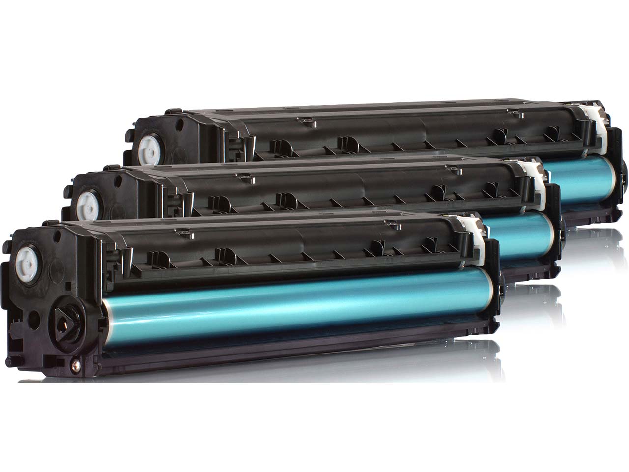 KMP Druckkassette ersetzt hp CF371AM, Nr. 128A cyan, magenta, gelb