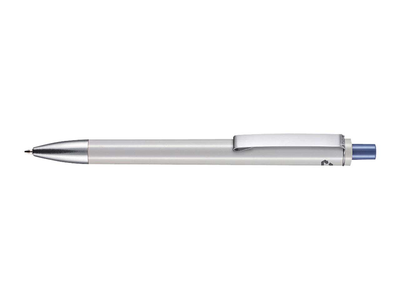 RITTER PEN Kugelschreiber 'EXOS RECYCLED' grau recycled/azurblau