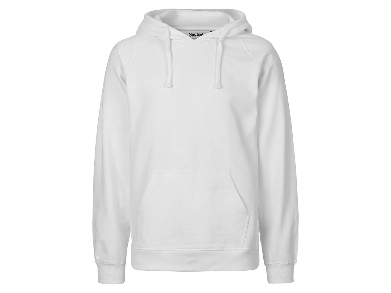 Neutral Bio-Herren-Hoodie white, Gr. 2XL