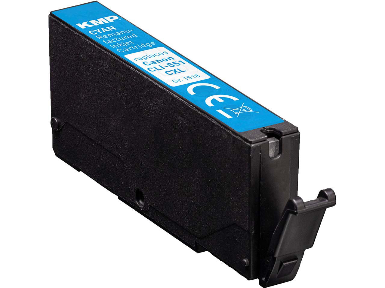 KMP Tintenpatrone ersetzt Canon CLI-551C XL cyan