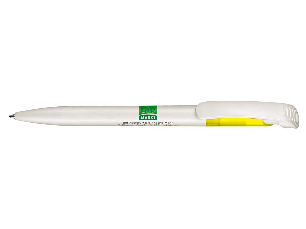 RITTER CARES Druckkugelschreiber 'BioPen' zitronengelb
