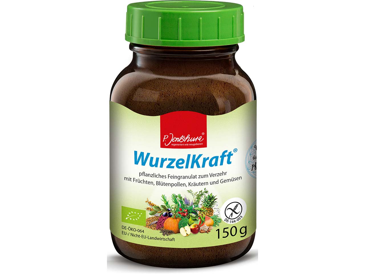 P. Jentschura Bio-Feingranulat "WurzelKraft" pflanzlich, basisch, 150 g