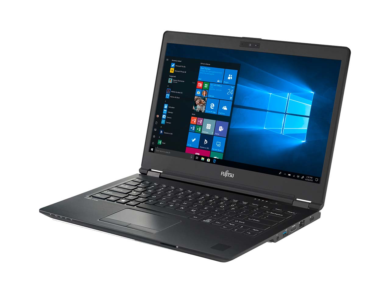 FUJITSU Laptop LIFEBOOK U7410 mit 512GB SSD, 16GB, refurb., 2. Wahl, black