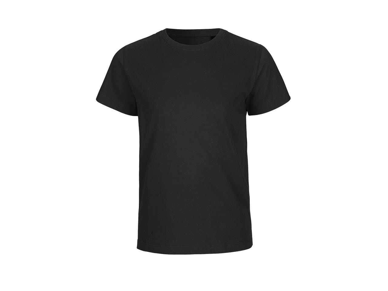 Neutral Bio-Kinder T-Shirt mit Rundhalsausschnitt schwarz, Gr. 104/110
