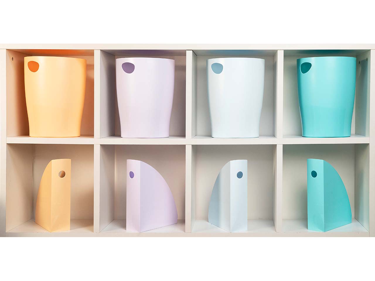 6 Exacompta Stehsammler MAG-CUBE "Aquarel", DIN A4+, pastellgrün
