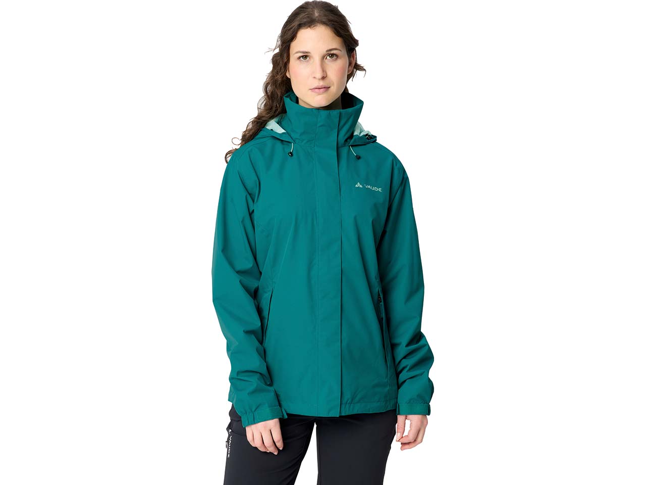 VAUDE Damen-Outdoorjacke "Escape Light Jacket" mit separatem Kragen, fjord green, Gr. 40