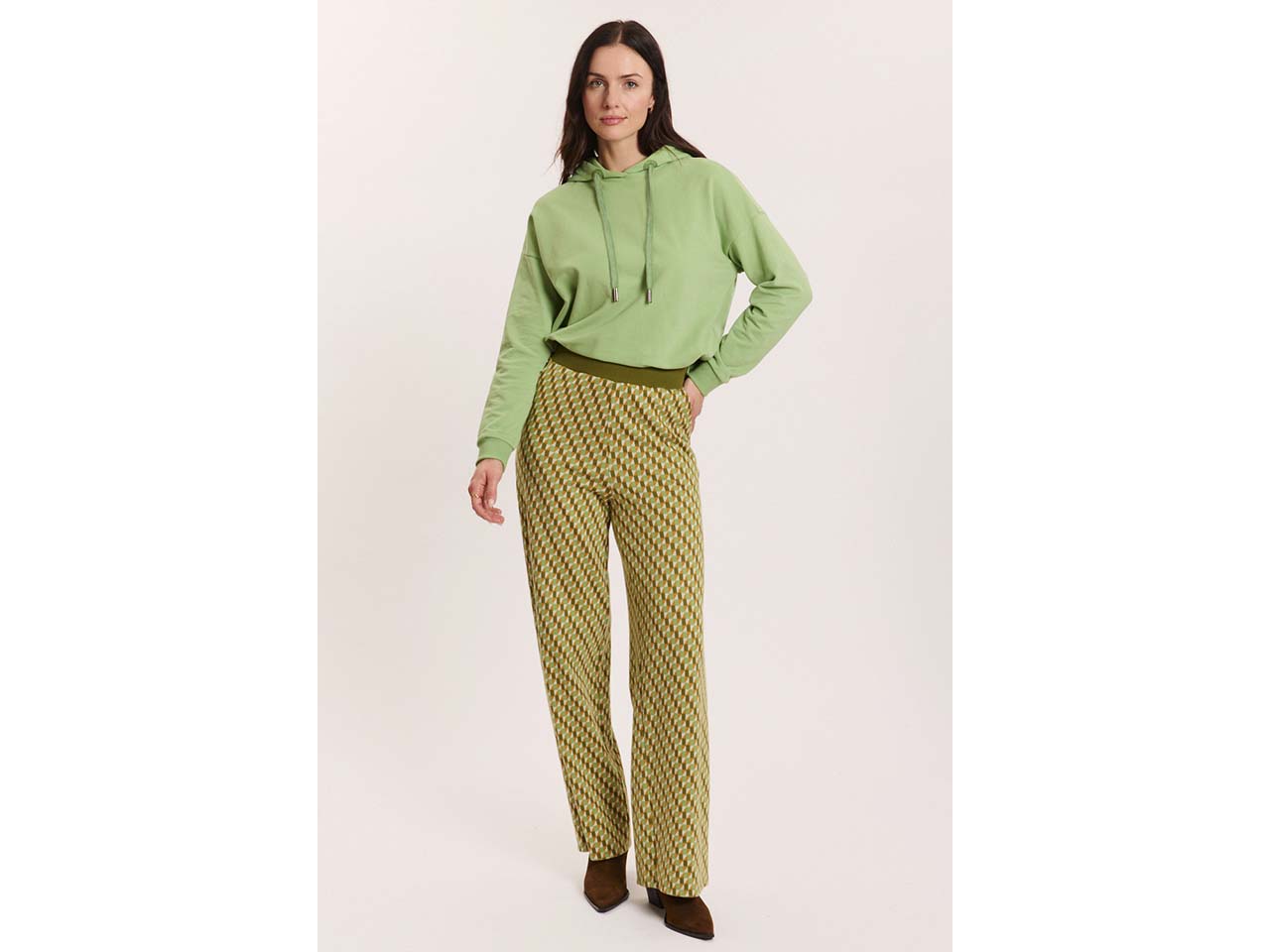 tranquillo Bio-Damen-Strickhose 'Anikaa' mit Seitentaschen, green diamond, Gr. M