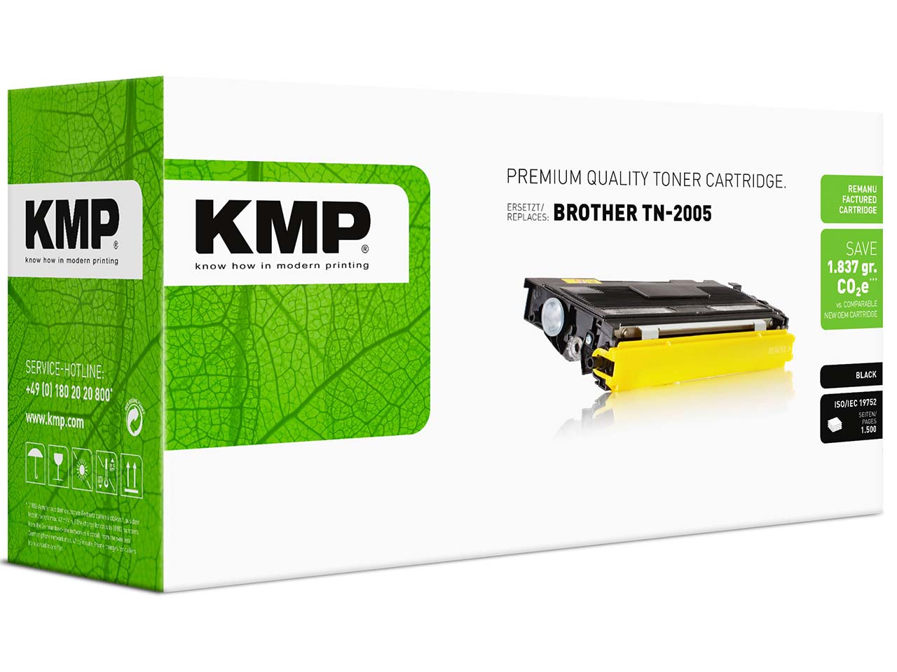 KMP Toner ersetzt Brother TN-2005 schwarz