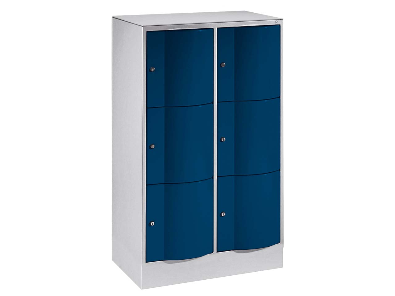 Schließfachschrank 2 Türme lg/bl 3er