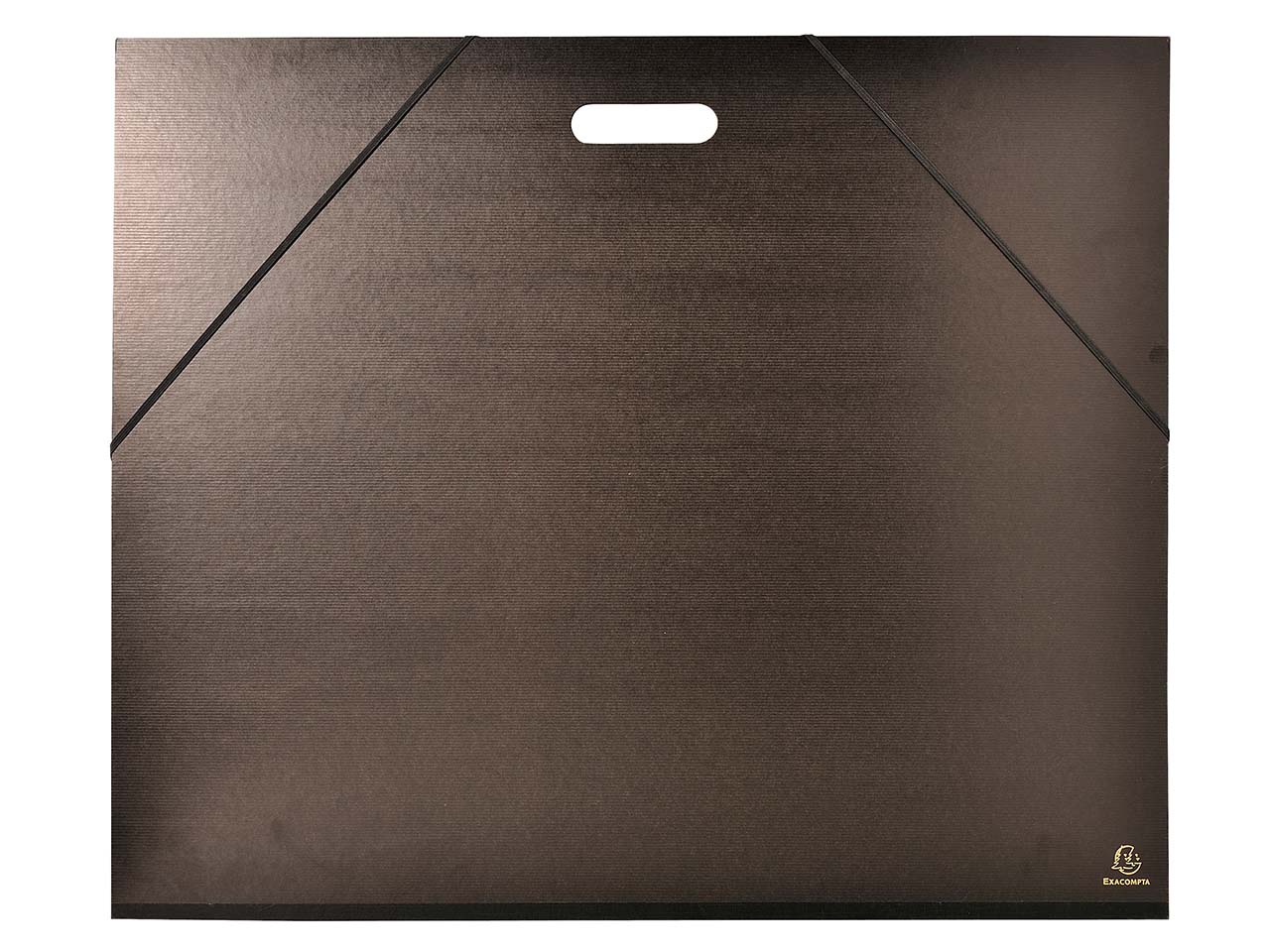 5 Exacompta Zeichenmappe mit Stoffband und Griff, 500 x 650 mm, schwarz