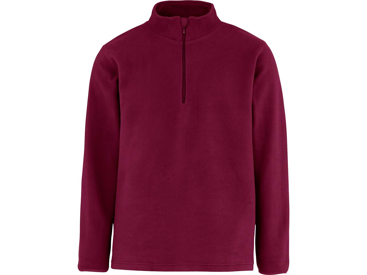 Neutral Unisex Fleecetroyer aus recyceltem PE, bordeaux, Gr. M - bedruckbar