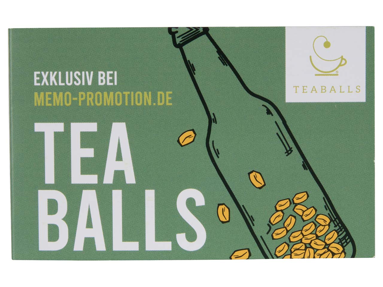 TEABALLS Bio-Tee mit Klappkarte inkl. Aufdruck, Chai Latte Bio nature pure