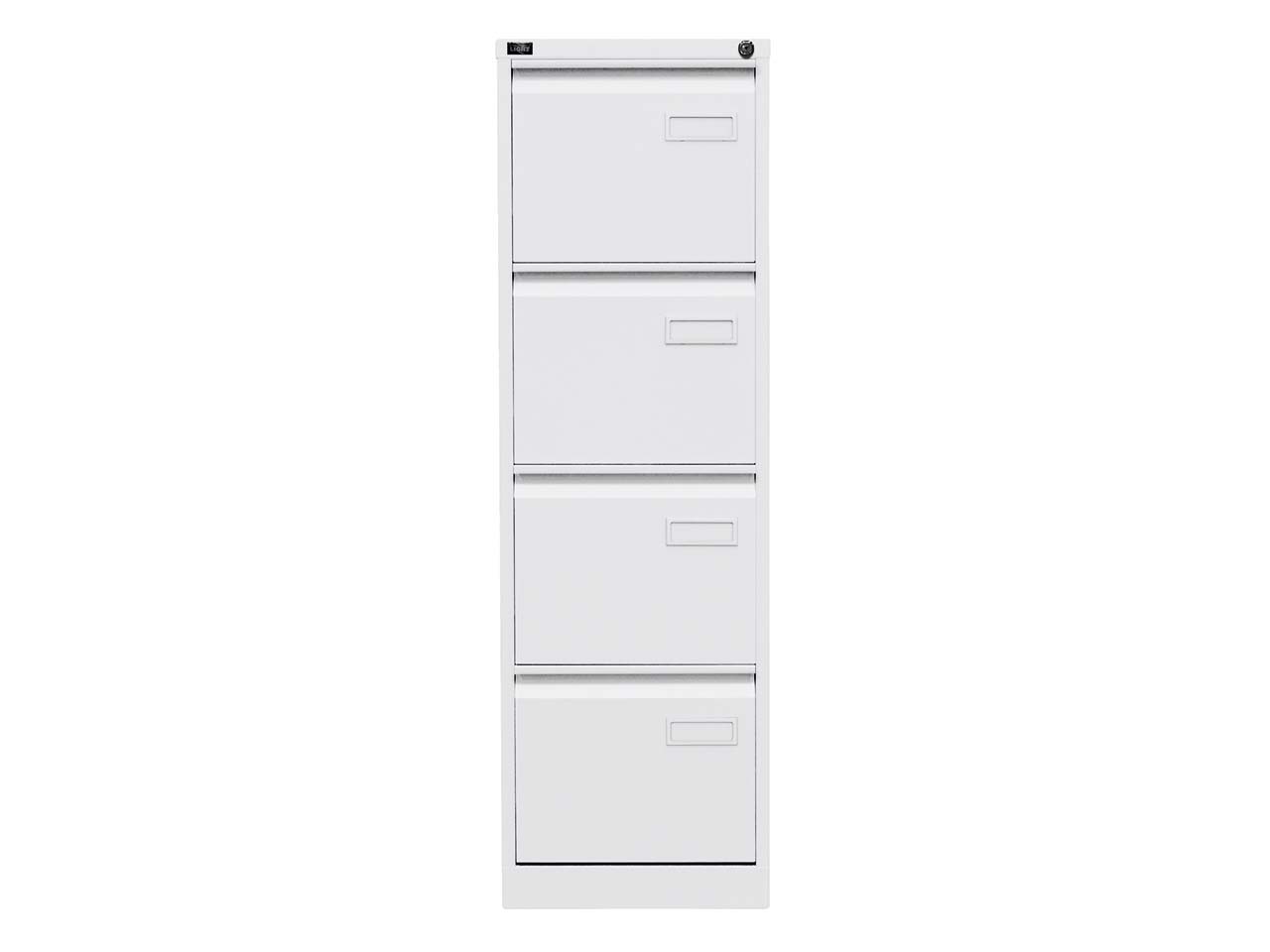 Hängeregistraturschrank 4S 1-bahnig verkehrsweiß