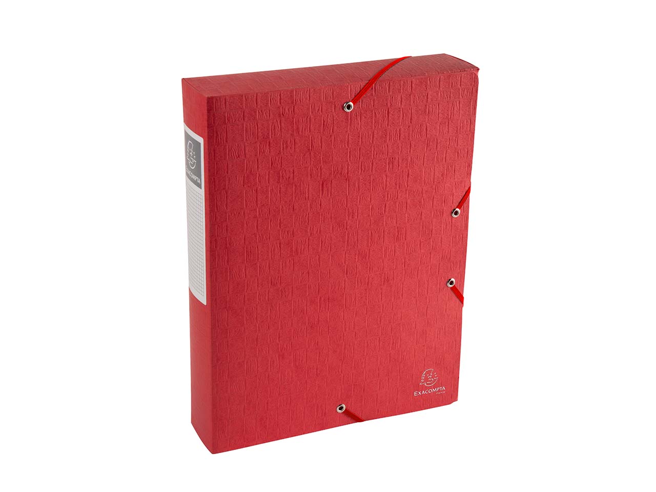10 Exacompta Archivboxen "Scotten" aus Colorspan, 600 g/m², DIN A4, rot, RB 60 mm