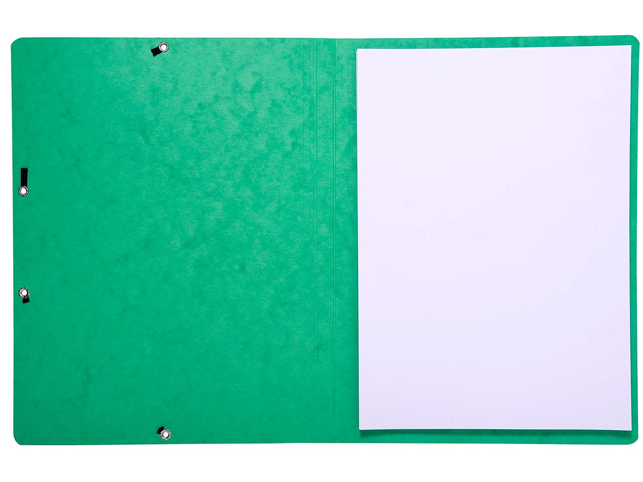 50 Exacompta Eckspannmappen aus Colorspan-Karton, 355 g/m², DIN A4, ohne Klappen, grün