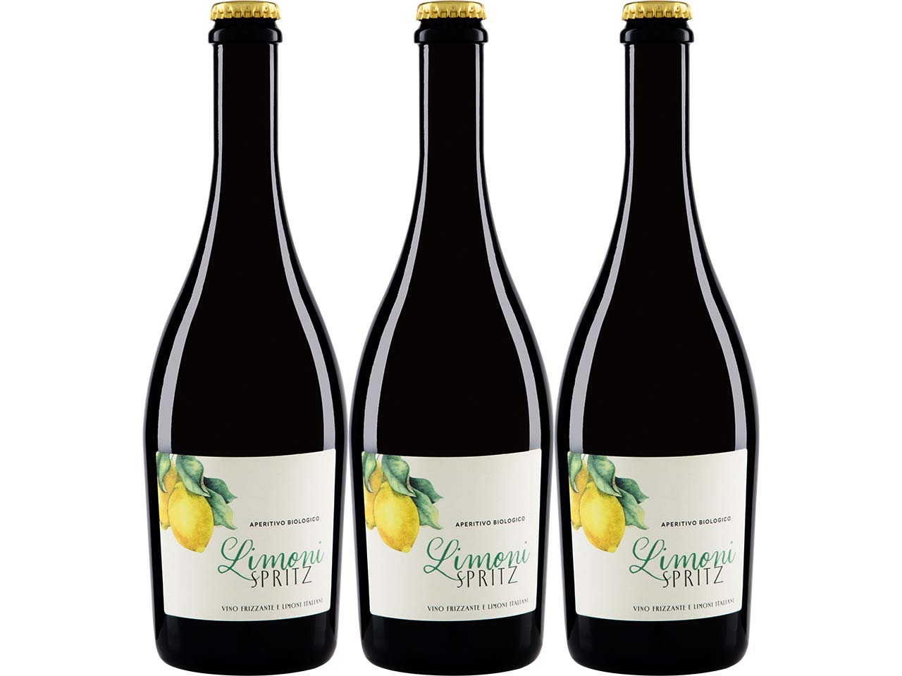 Bio-Aperitif Paket LIMONI SPRITZ Aperitivo Frizzante, 3 x 750 ml