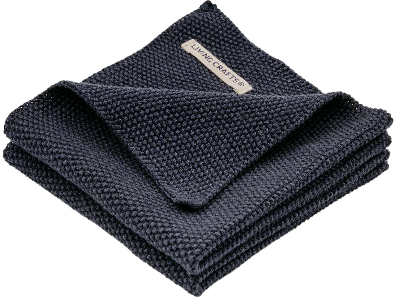 Living Crafts 2er-Pack Spüllappen 'Juno', ink blue
