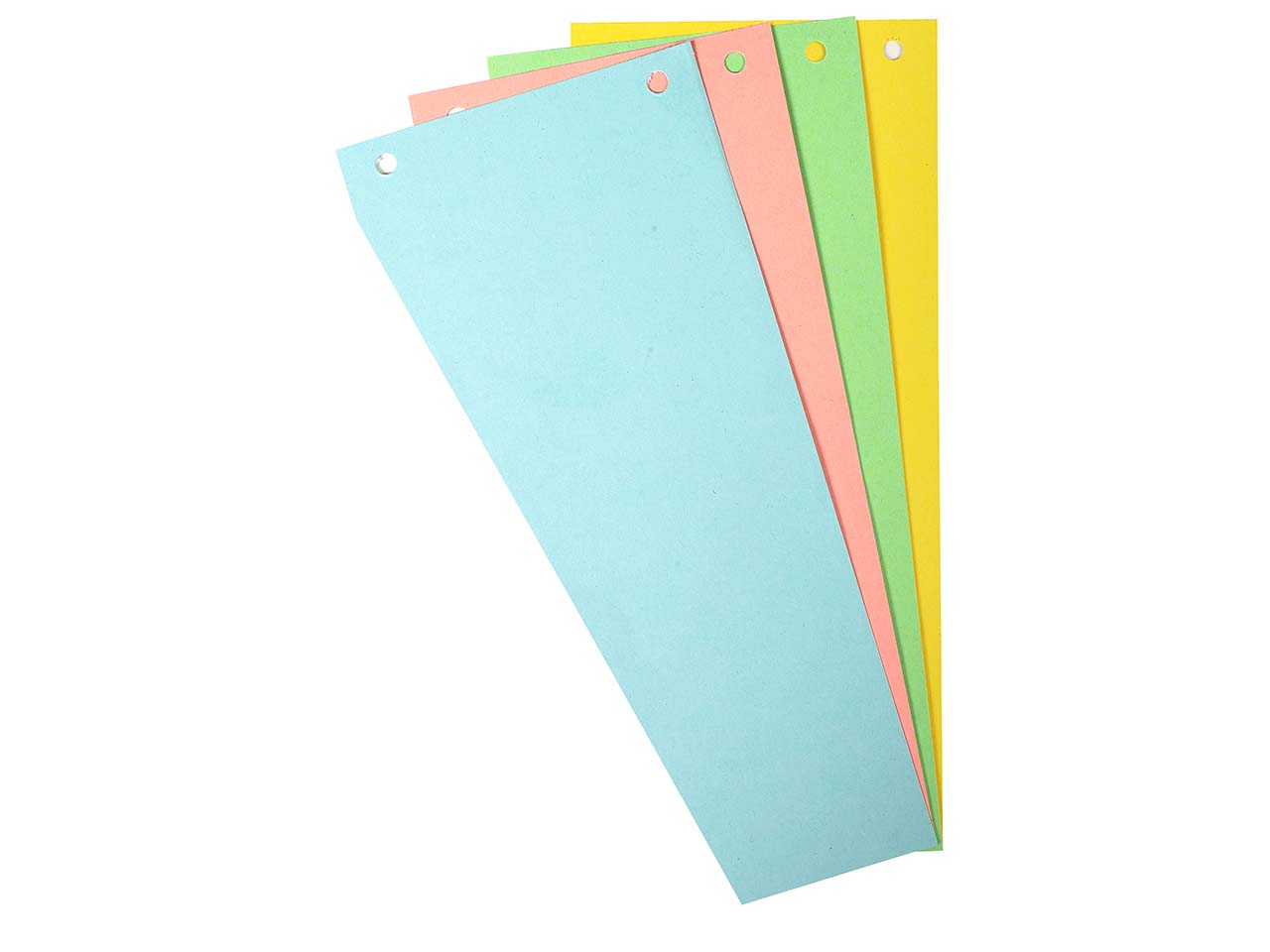 6 x 100 Exacompta Trennstreifen "Forever", Trapezform, 180 g/m², 105 x 240 mm, sortiert