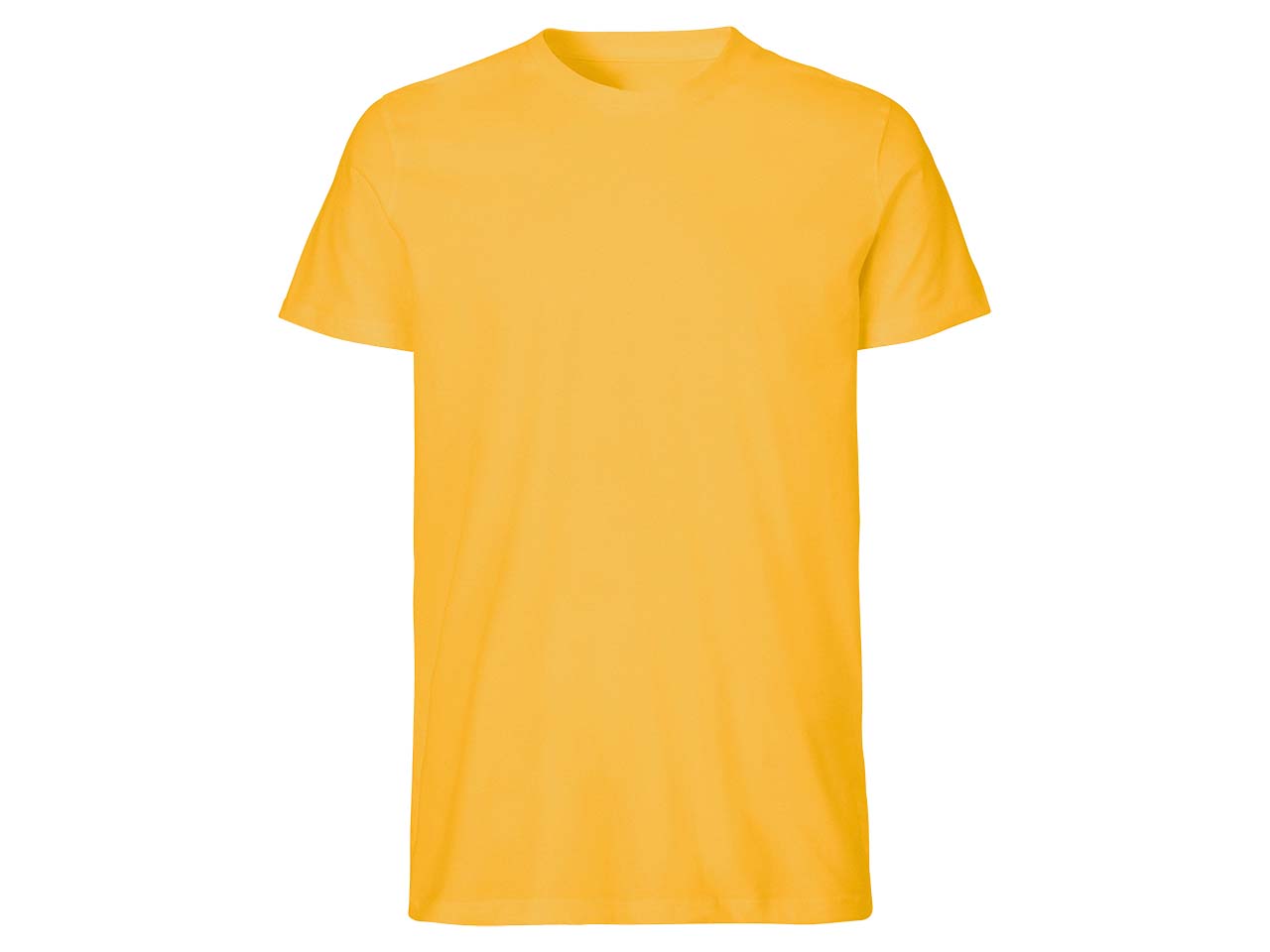 Neutral Bio-Herren-T-Shirt mit Rundhalsausschnitt gelb, Gr. S