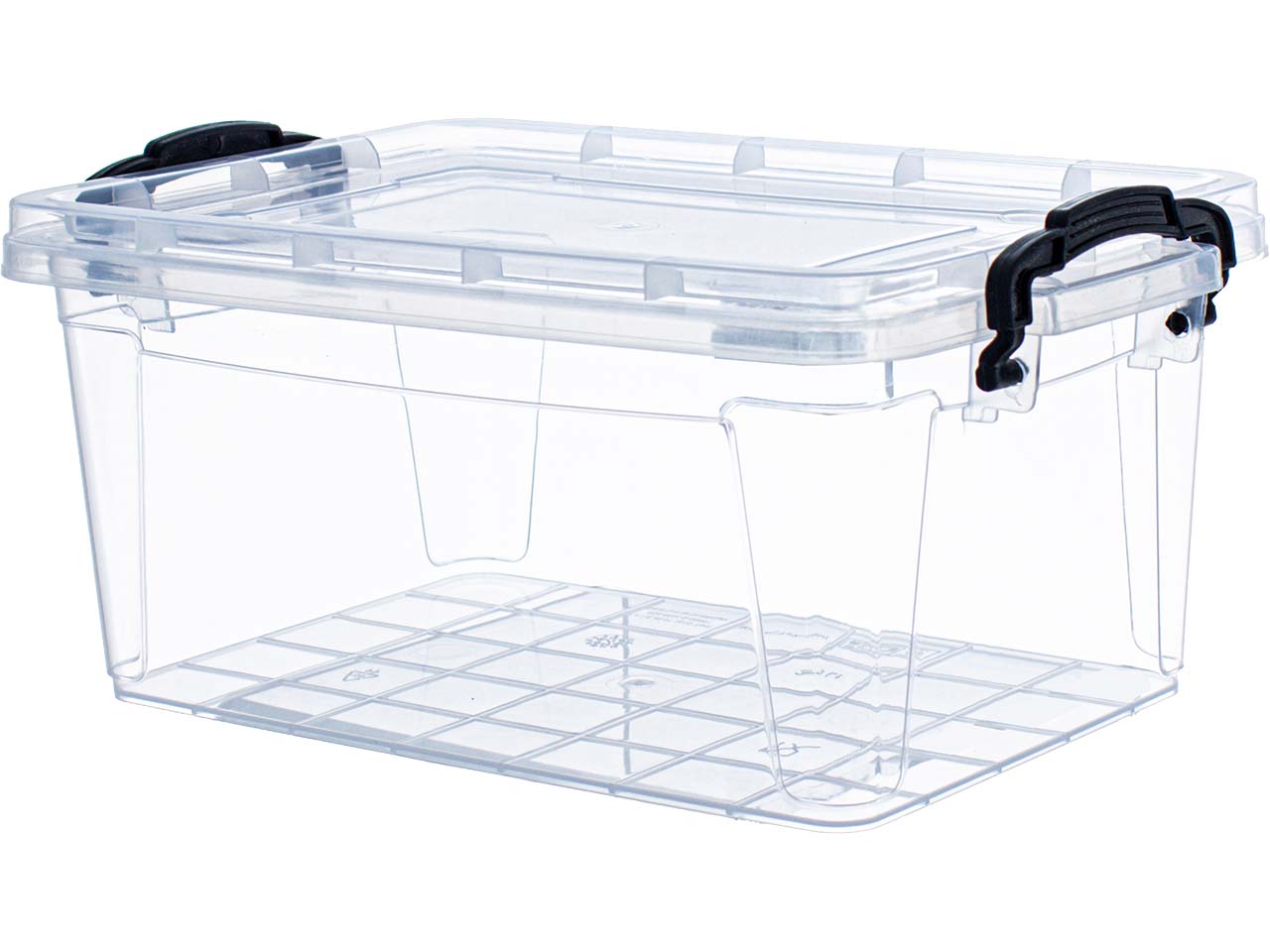 Aufbewahrungsbox "SOFIA" mit Deckel und Tragegriffen, transparent, 8,5 l