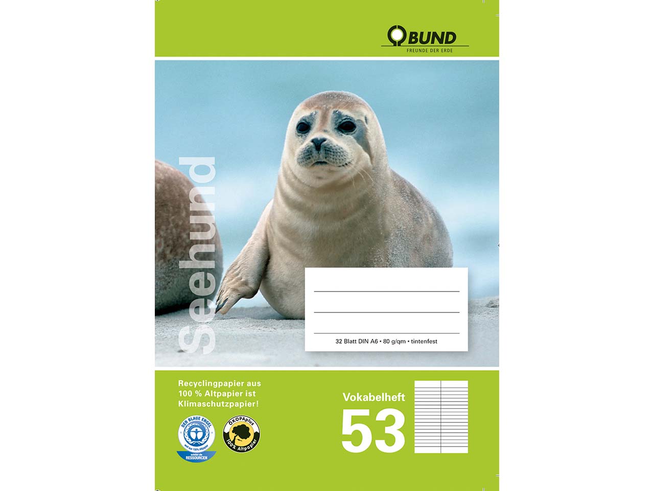 BUND Vokabelheft A6