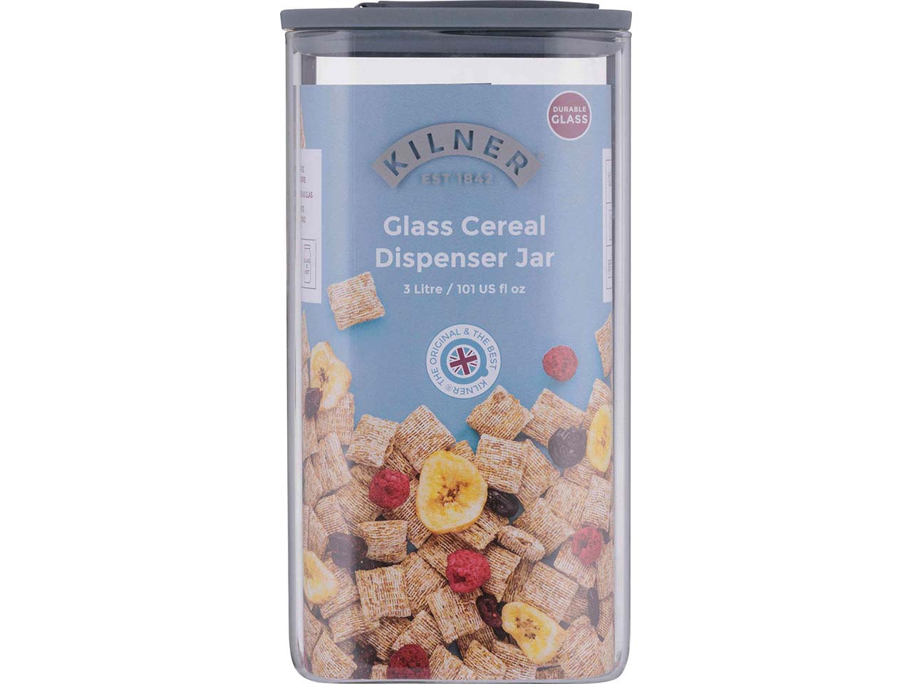 KILNER Vorratsglas "Fresh Storage" für Cerealien, 3000 ml