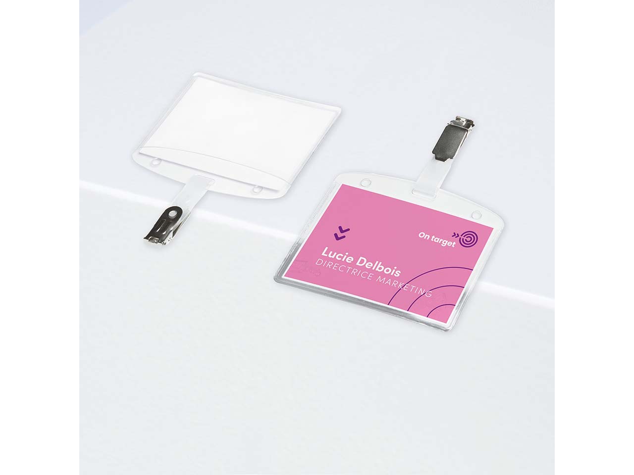 Avery Zweckform 25 Namensschilder mit Clip, 90 x 60 mm