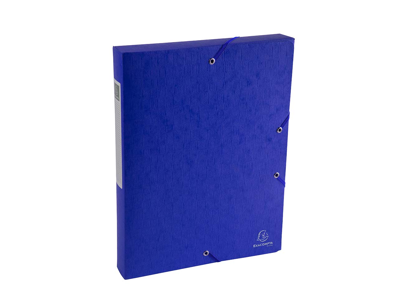 10 Exacompta Archivboxen "Scotten" aus Colorspan, 600 g/m², DIN A4, blau, RB 40 mm
