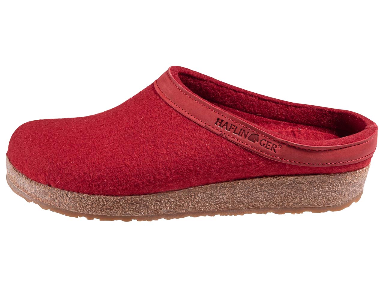 Haflinger Hausschuhe 'Torben' rot, Gr. 43