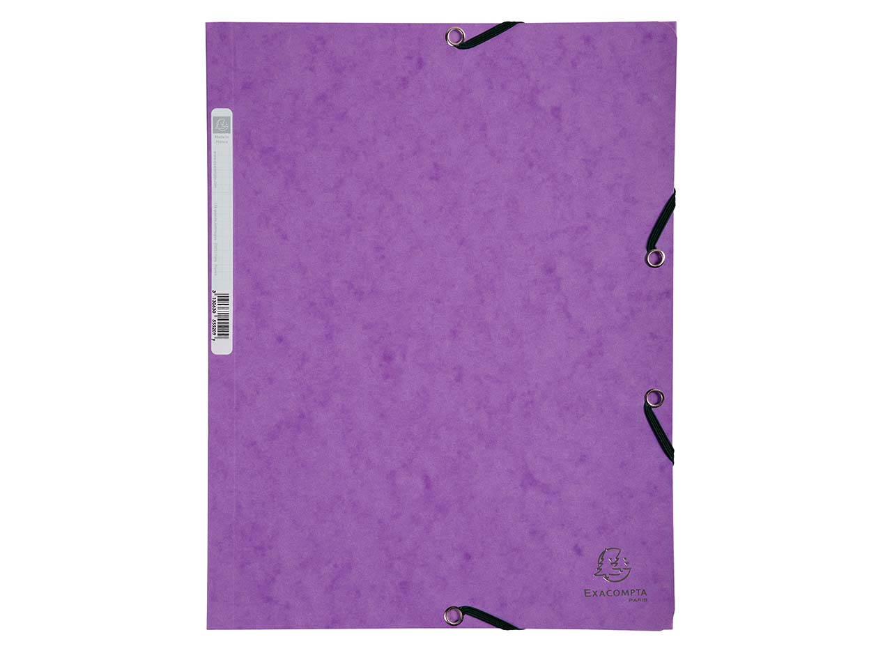 25 Exacompta Sammelmappen, Colorspan-Karton, 400 g/m², DIN A4, 3 Klappen, violett