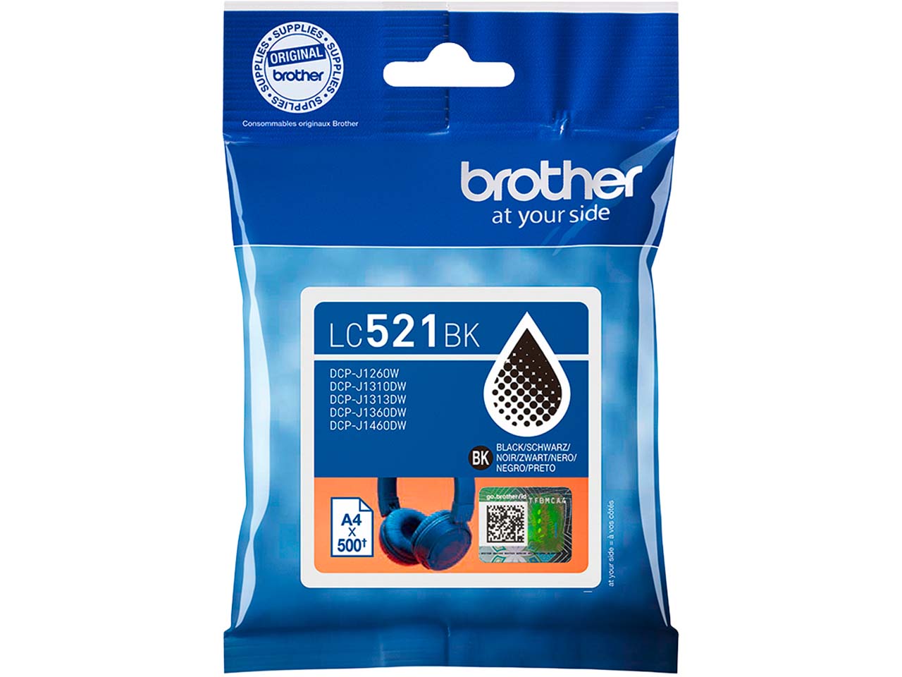 Brother Tintenpatrone LC-521BK schwarz