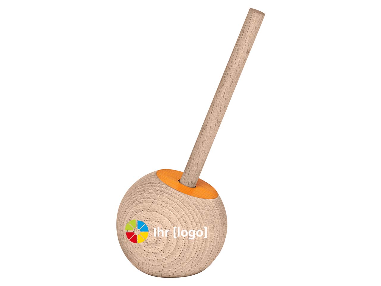 Holz-Kugelschreiber 'Satellite' Buche, FSC-zertifiziert, orange