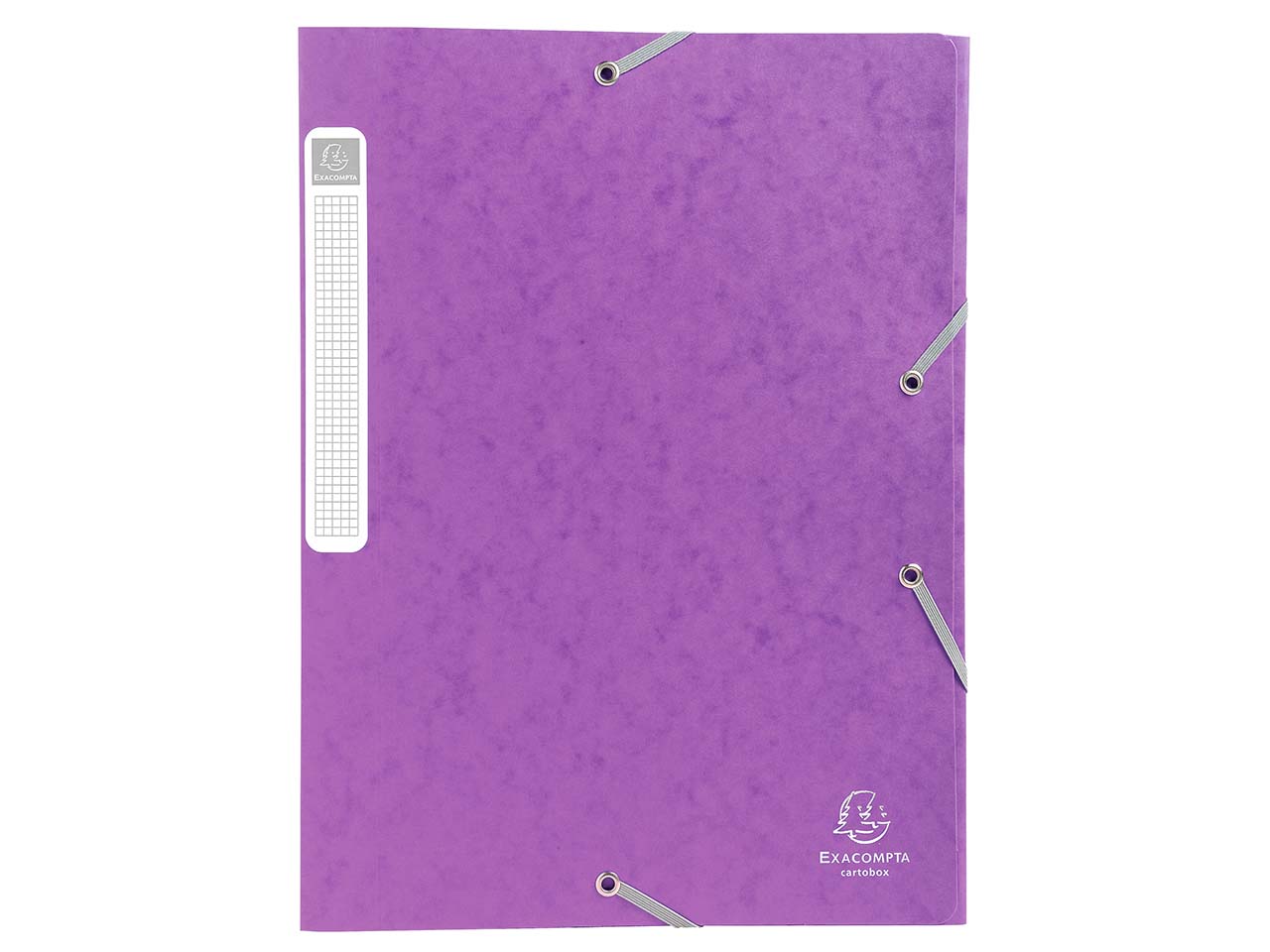 10 Exacompta Archivboxen aus Colorspan-Karton, 600 g/m², DIN A4, violett, RB 40 mm
